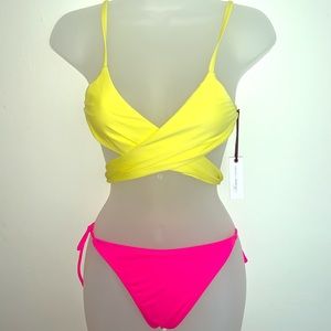 Lovers + Friends Tied Up Top in Yellow💛